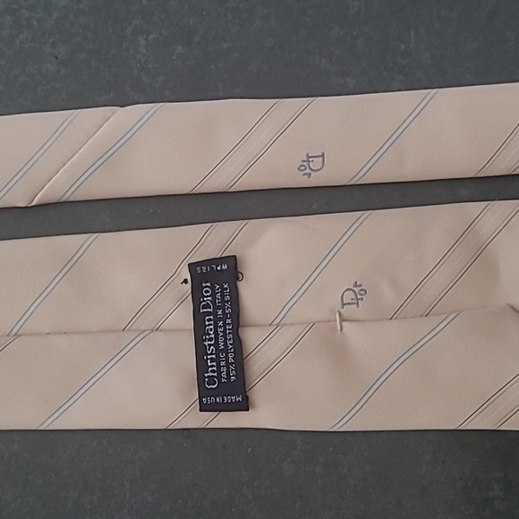 VINTAGE CHRISTIAN DIOR MONOGRAM LOGO NECK TIE - Picture 8 of 10